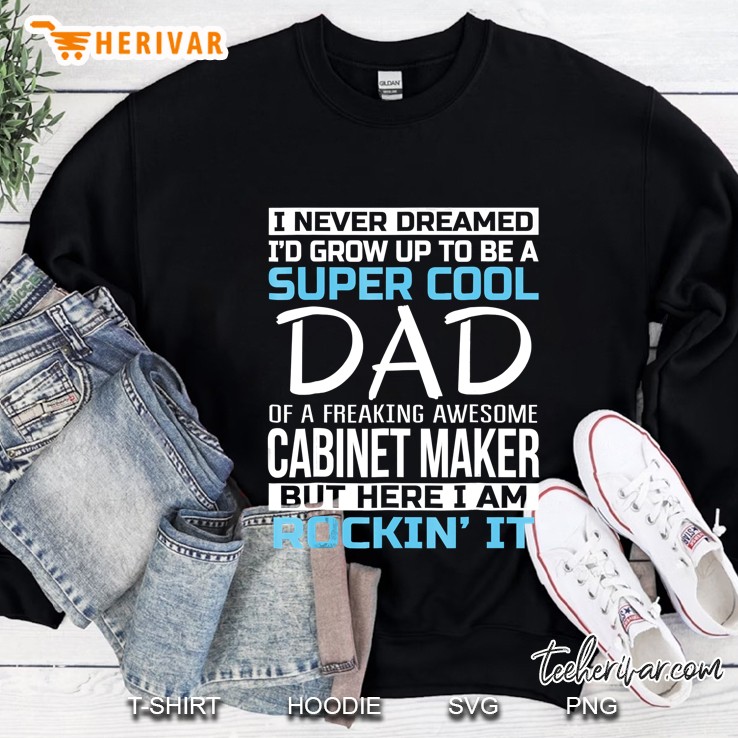 Mens Super Cool Dad Of Cabinet Maker Funny Gift Mugs