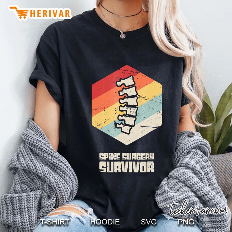 Retro Funny Spine Back Surgery Ladies Tee