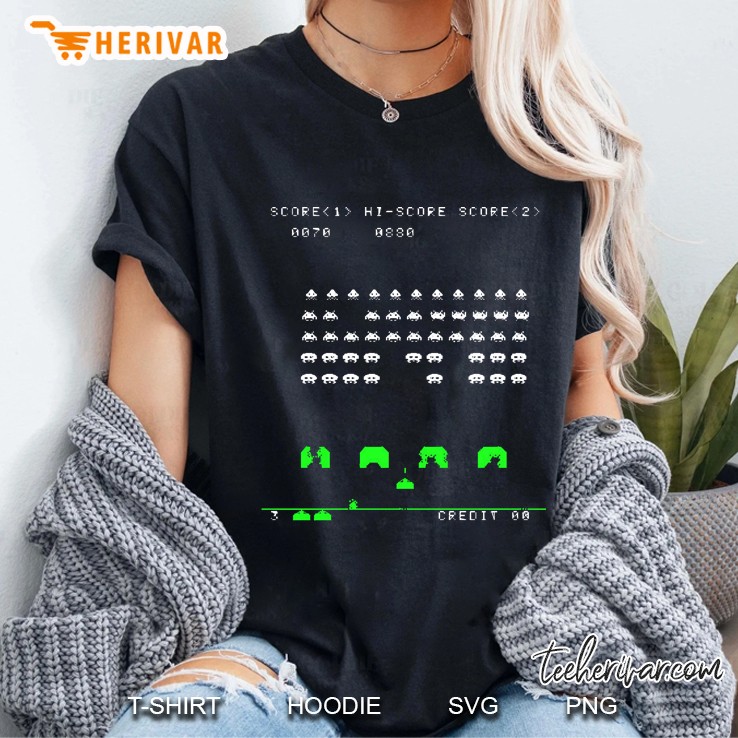 Classic Space Invaders Ladies Tee