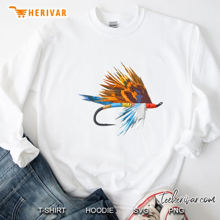 Fly Fishing Fly Tie Fish Art Fisherman By Teecreations Sweatshirt