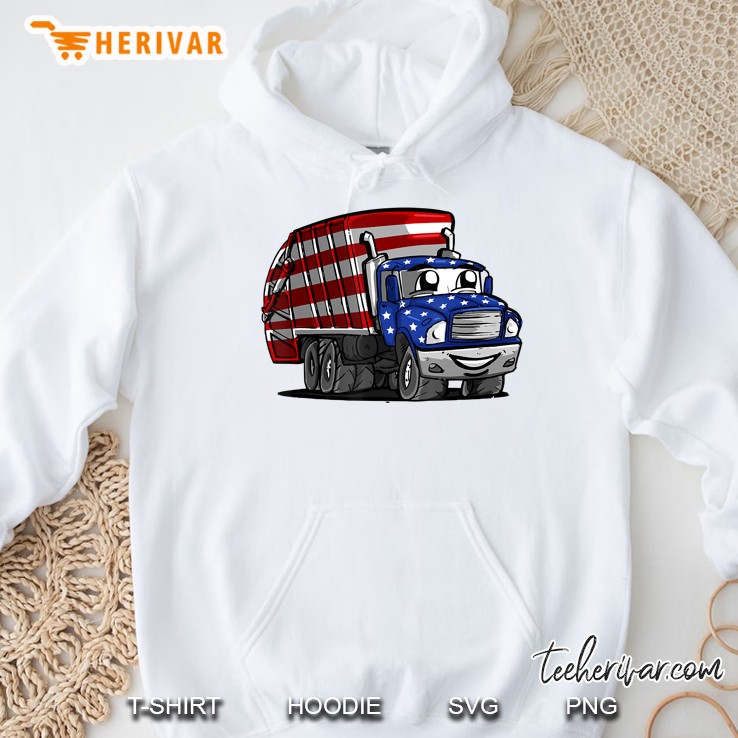 Garbage Day Construction Dump Truck Toddler Boy Gift Hoodie