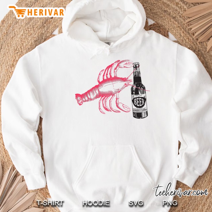 Lobster Craft Beer Opener Seafood Bake Funny Premium Hoodie