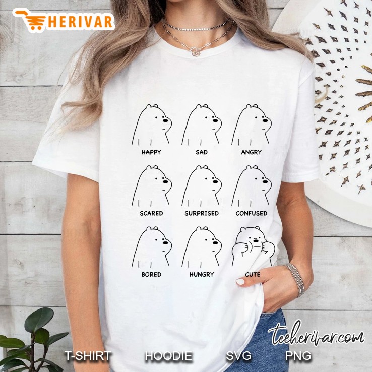 Ice Bear Moods Ladies Tee