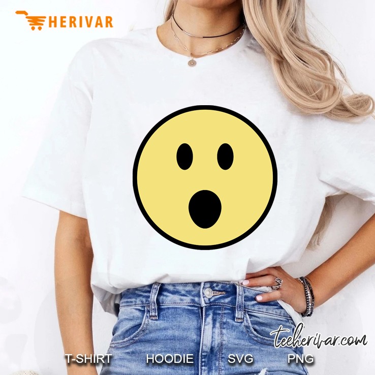 Yellow Emoji Face Shocked Hoodie