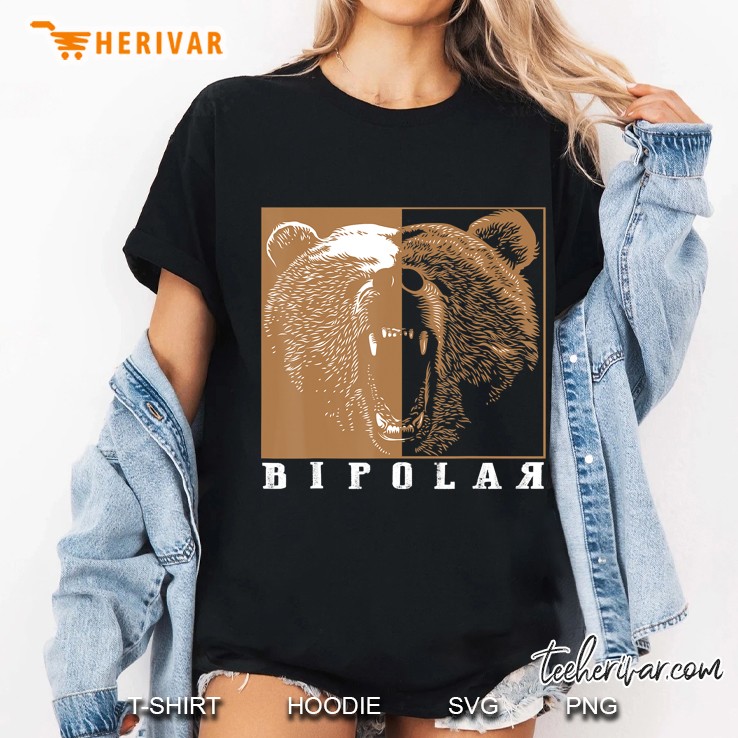 Bipolar Cute Mental Disorder Polar Bear Gift Ladies Tee