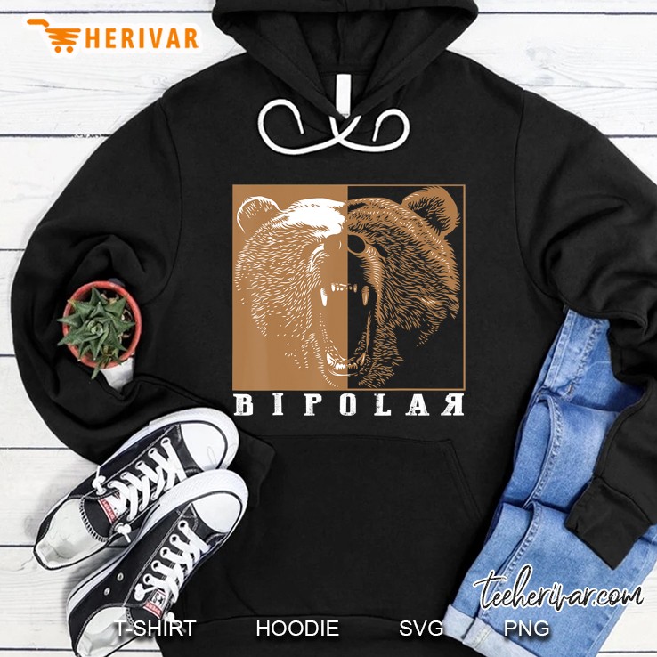 Bipolar Cute Mental Disorder Polar Bear Gift Hoodie