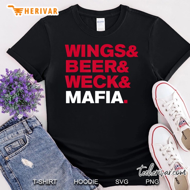 Buffalo New York Football Fan Wings Beer Weck Mafia Shirt