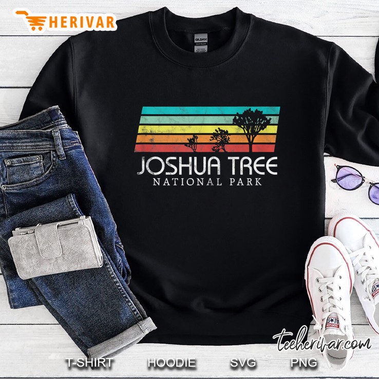 Joshua Tree Desert Vintage Retro Outdoors Camping Tank Top Sweatshirt