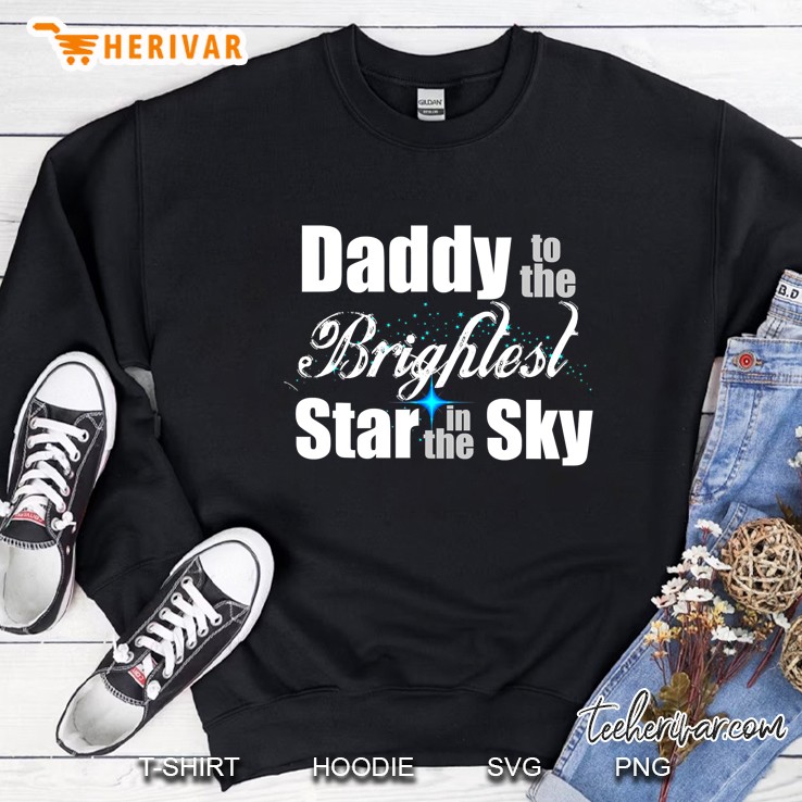 Mens Angel Baby Dad - Daddy To The Brightest Star In The Sky Sweatshirt