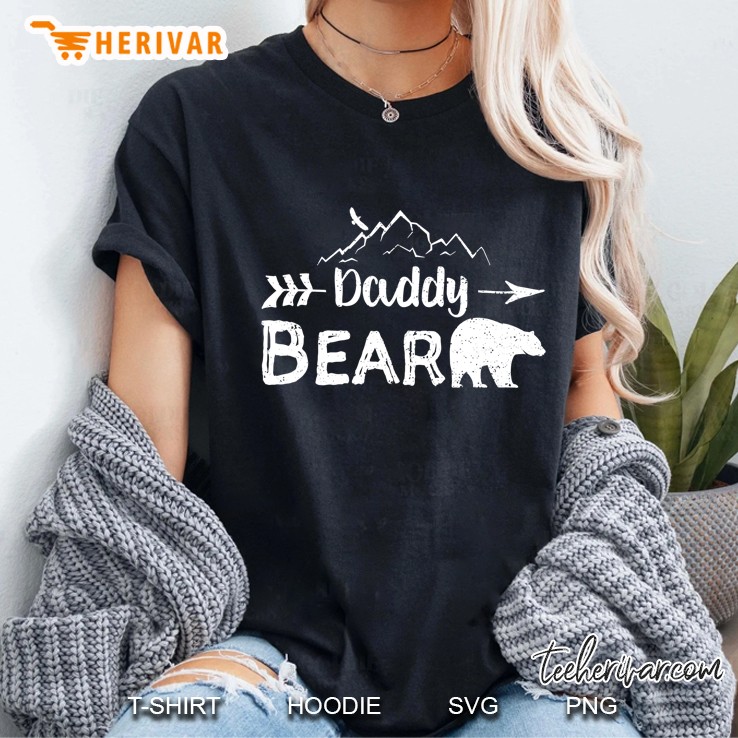 Mens Daddy Bear Shirt Matching Family Mama Papa Bear Camping Gift Hoodie