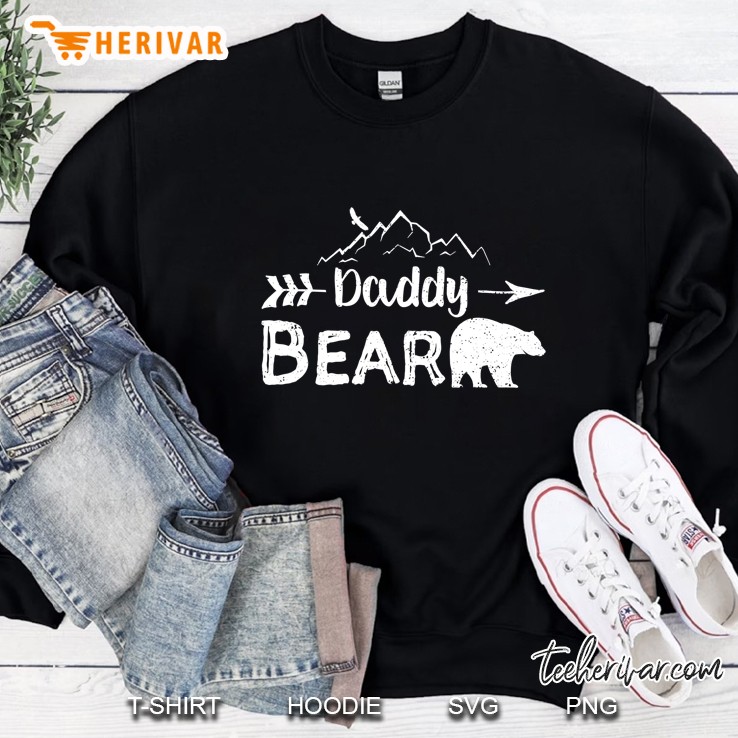 Mens Daddy Bear Shirt Matching Family Mama Papa Bear Camping Gift Mugs