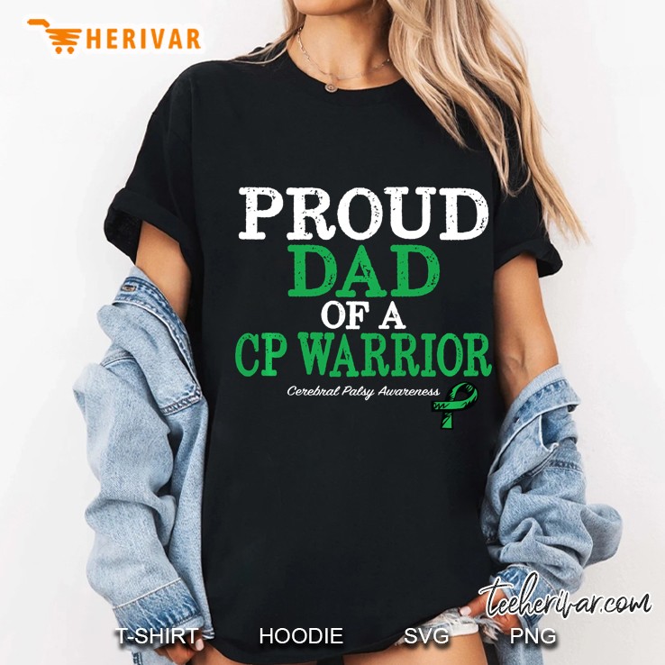 Proud Dad Cerebral Palsy Awareness Ladies Tee