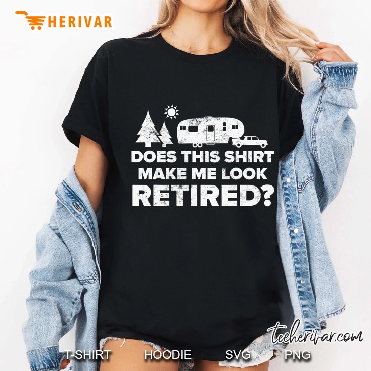 Retired Camping Ladies Tee