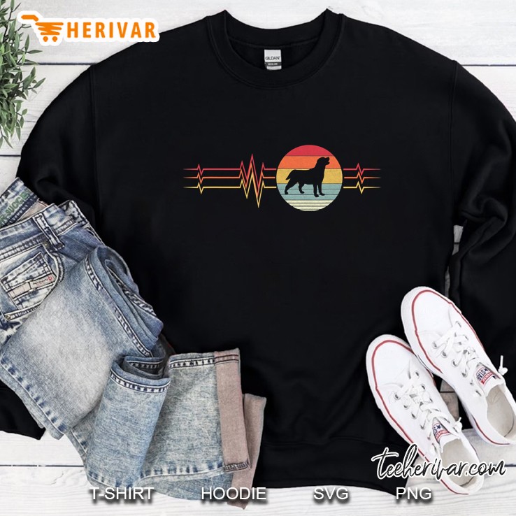 Retro Heartbeat Labrador Retriever Dog Lifeline Vintage Sweatshirt