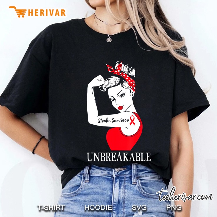 Stroke Survivor Unbreakable Strong Women Ladies Tee