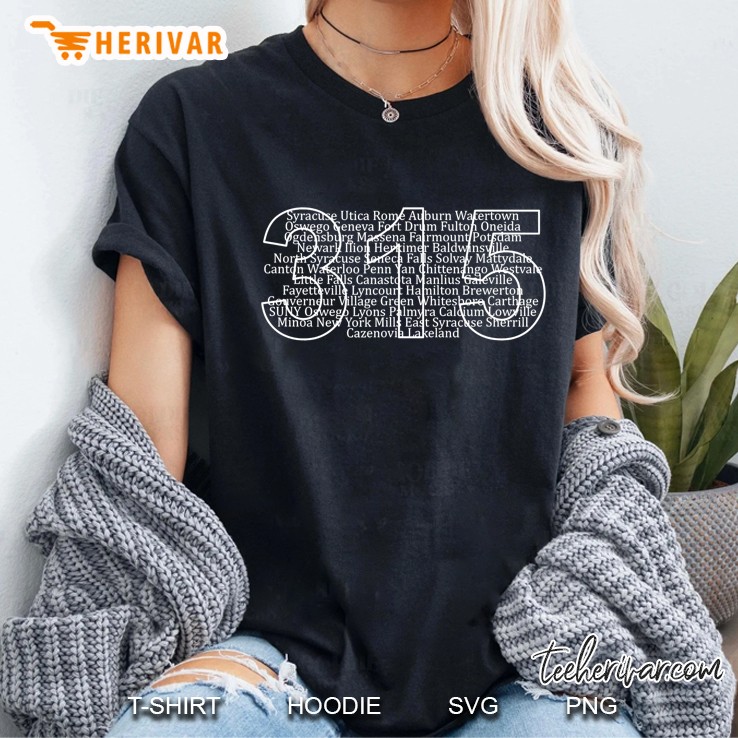 Syracuse, Utica, Oswego Central Upstate Ny - Area Code 315 Hoodie