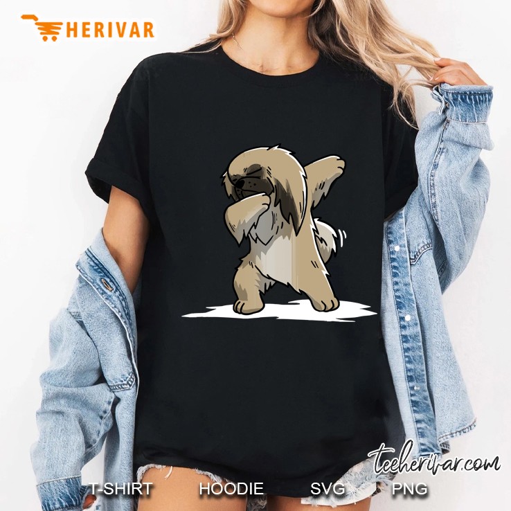 Funny Dabbing Pekingese Dog Ladies Tee