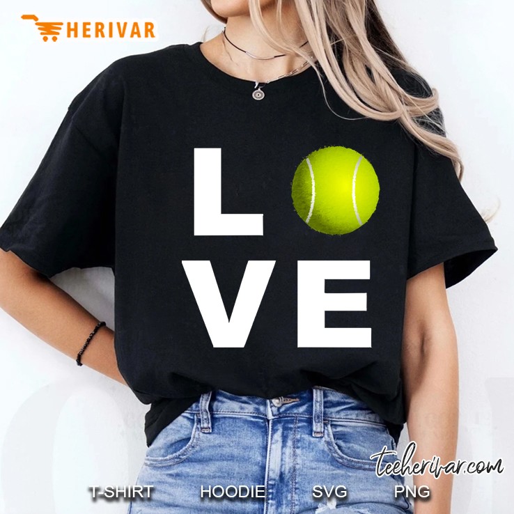 Love Tennis Workout Design Hoodie