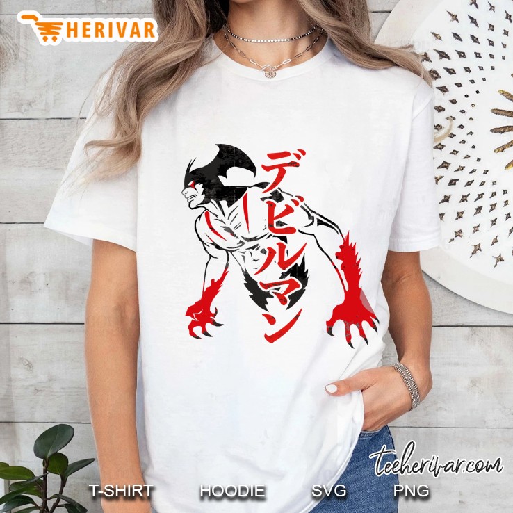 070 Devilman Stencil Ladies Tee