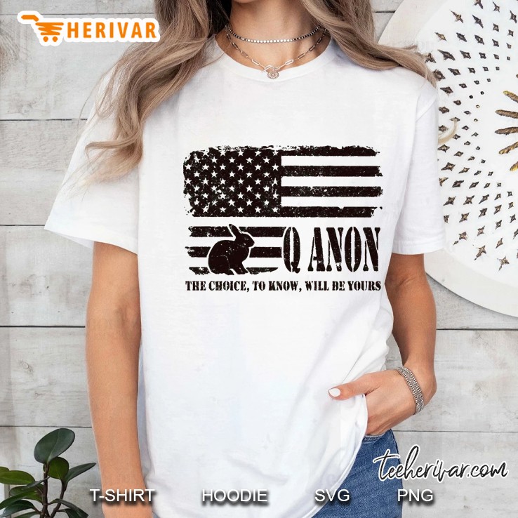 Q Anon The Choice To Know Will Be Yours Ladies Tee