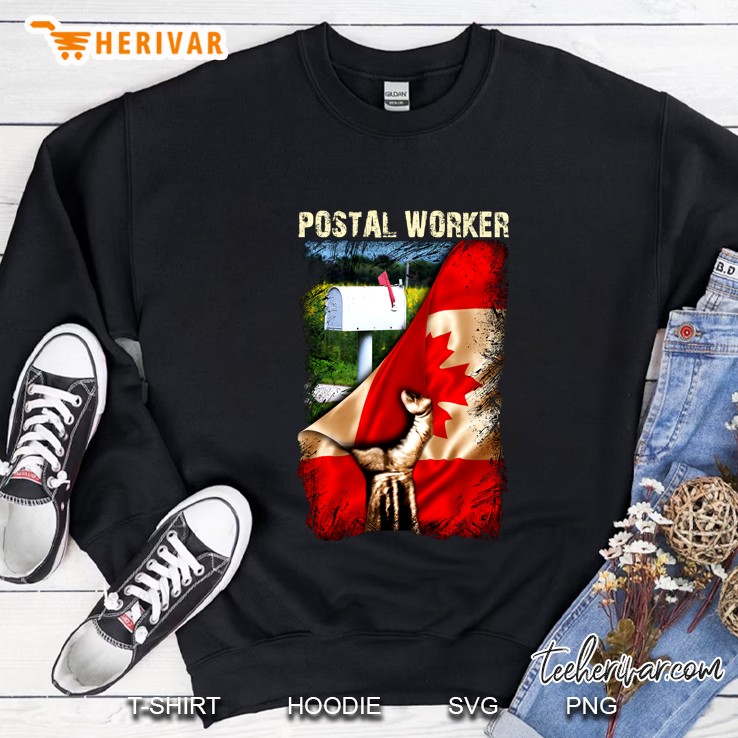 Postal Worker Canadian Flag Version Sweatshirt