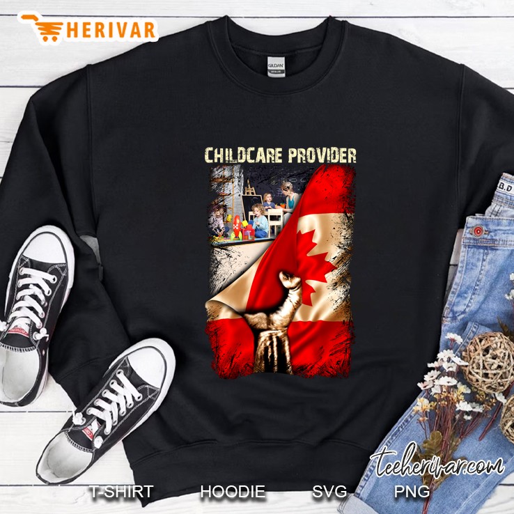 Childcare Provider Canadian Flag Version Sweatshirt