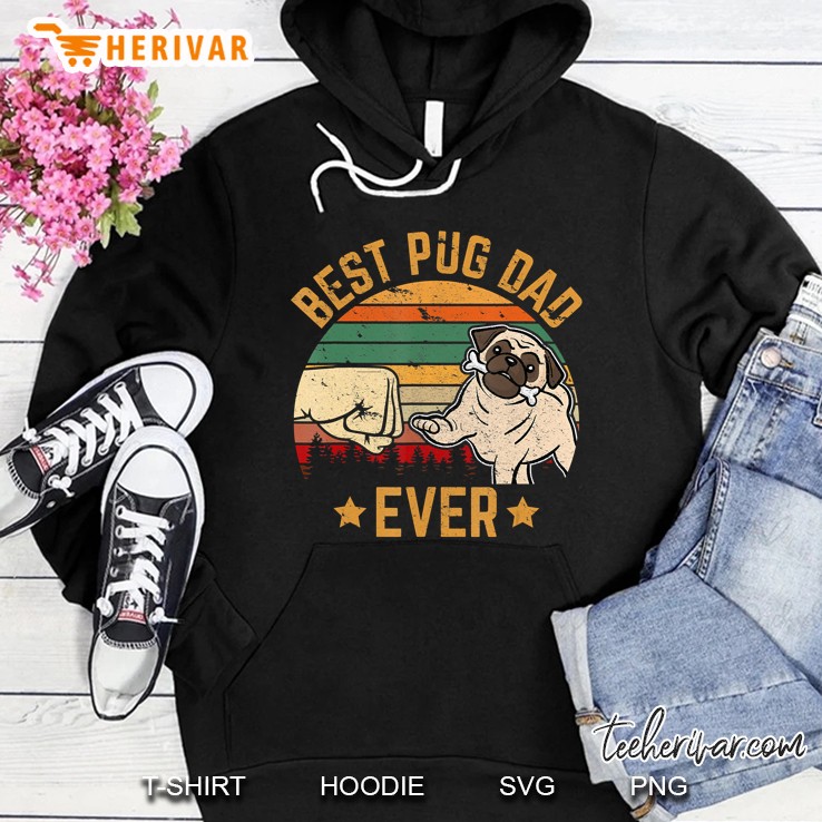 Best Pug Dad Ever Owner Lover Father Daddy Tee Dog Gifts Mugs