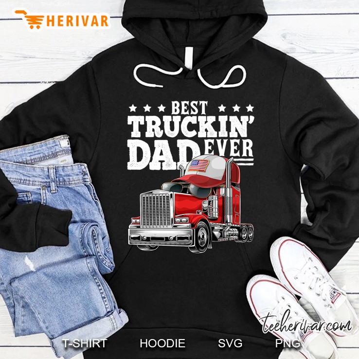 Best Truckin Dad Ever Big Rig Trucker Father's Day Gift Men Mugs