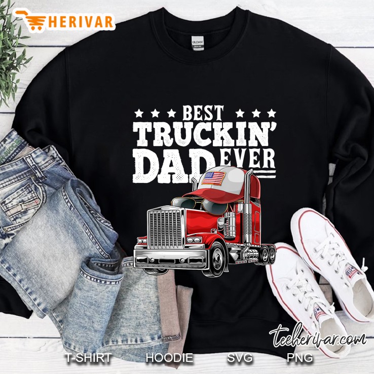 Best Truckin Dad Ever Big Rig Trucker Father's Day Gift Men Mugs