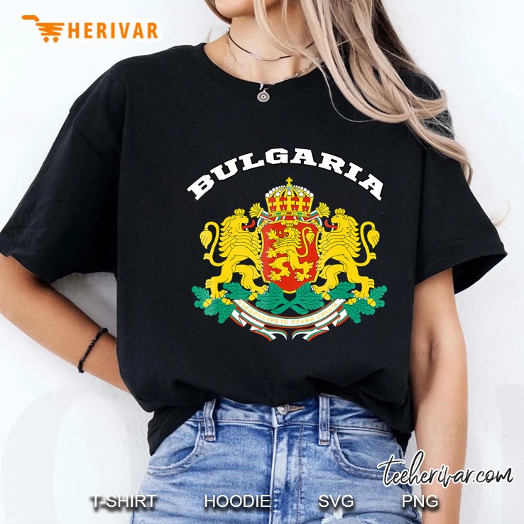 Bulgaria Coat Of Arms Tee Flag Souvenir Sofia Hoodie