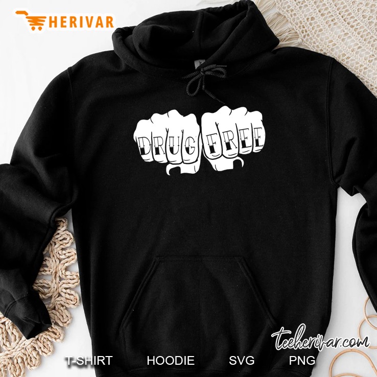Drug Free Tattoo Narcotics Anonymous Recovery Na Aa Gifts Hoodie