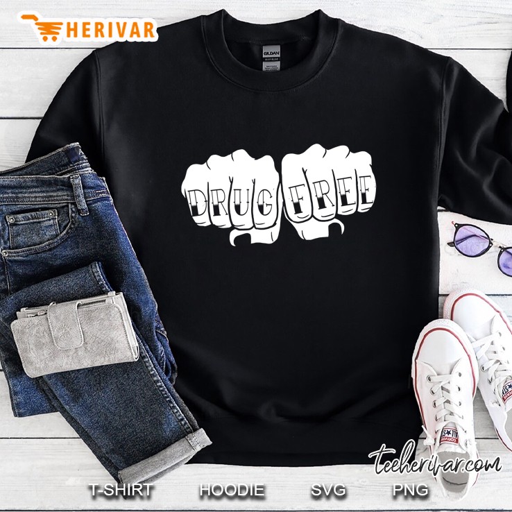 Drug Free Tattoo Narcotics Anonymous Recovery Na Aa Gifts Sweatshirt