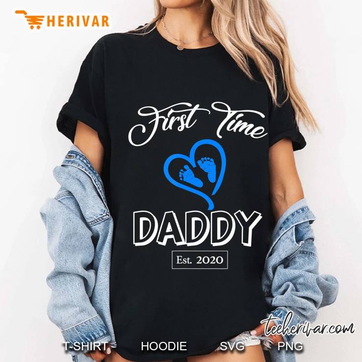 First Time Daddy 2020- It's A Boy New Dad Shirt- Baby Boy Hoodie