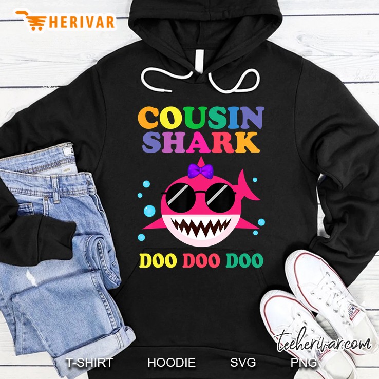 Girl Cousin Shark Doo Doo Funny Kids Video Baby Hoodie