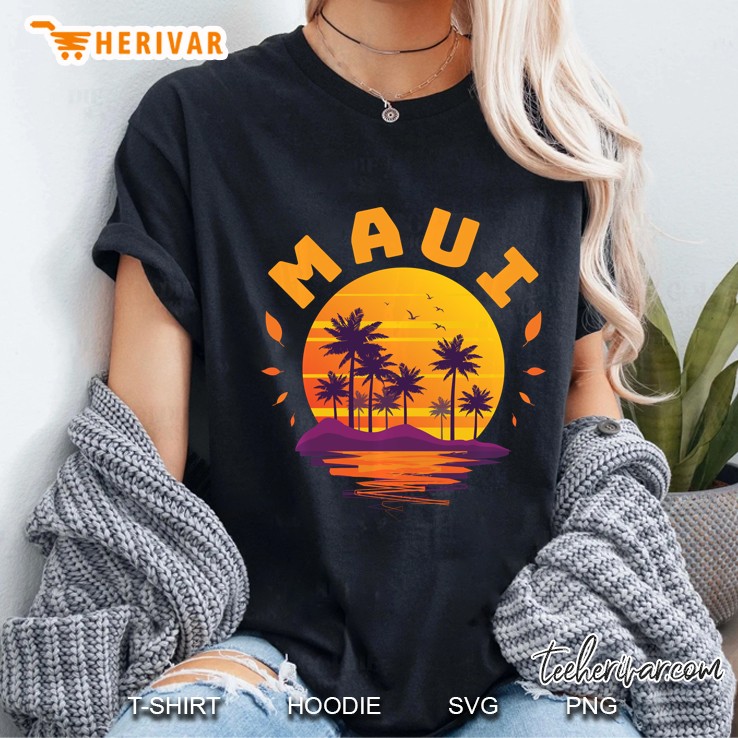 Hawaii Hawaiian Maui Beach Aloha Summer Vacation Ladies Tee