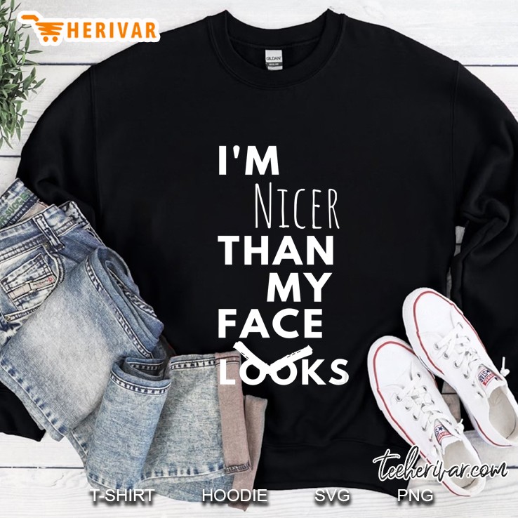 I'm Nicer Than My Face Looks Perfect Introvert Gift Mugs