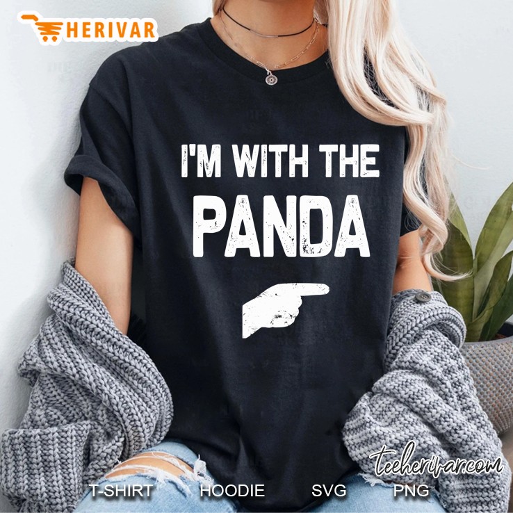 I'm With The Panda Halloween Costumes Hoodie