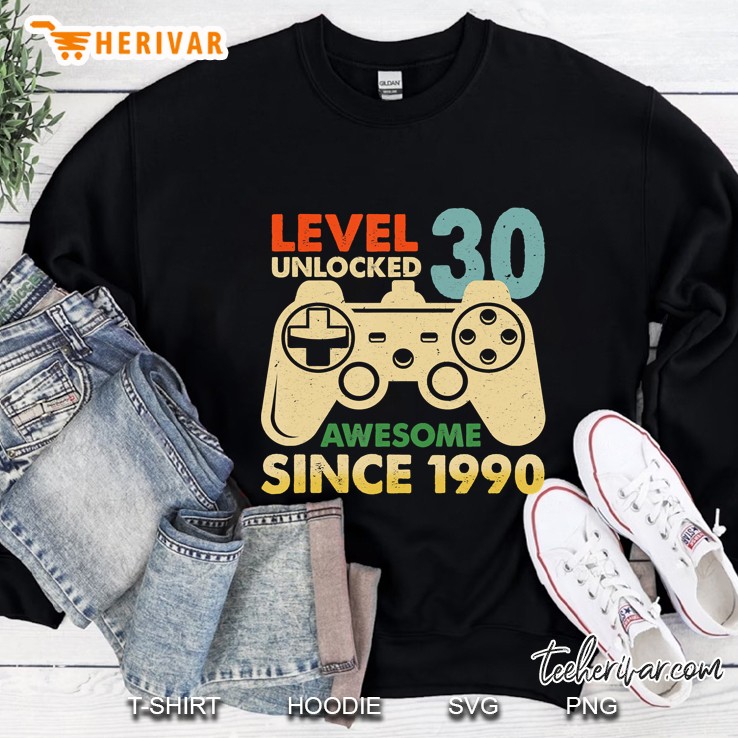 Level 30 Unlocked Awesome 1990 Video Game 30Th Birthday Mugs