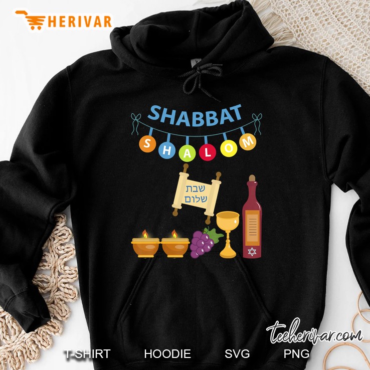Shabbat Shalom Funny Jewish Tee Hoodie