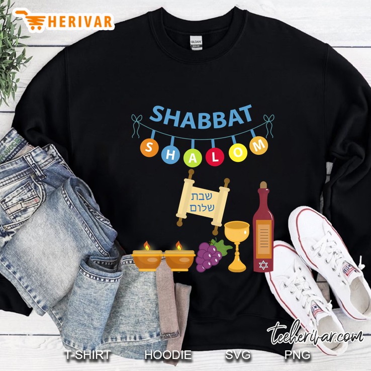 Shabbat Shalom Funny Jewish Tee Sweatshirt