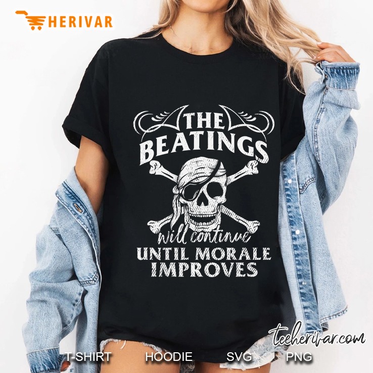 The Beatings Will Continue Until Morale Improves Novelty Ladies Tee