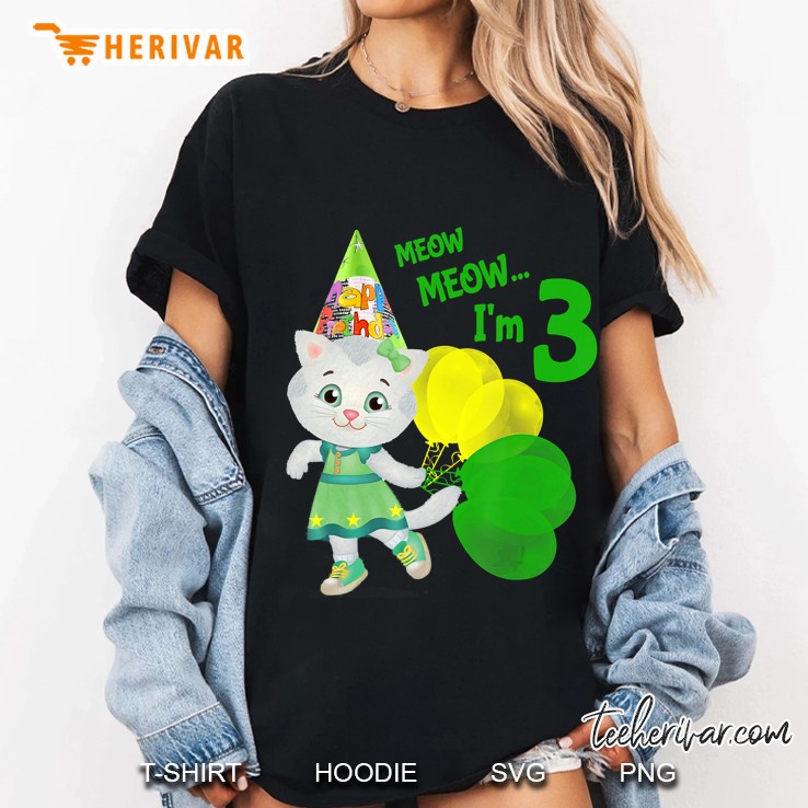 Vebyhogh - Katerina Kitty Cat 3 Yr Old Kid Birthday Ladies Tee