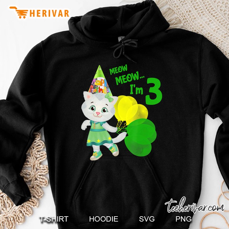Vebyhogh - Katerina Kitty Cat 3 Yr Old Kid Birthday Hoodie