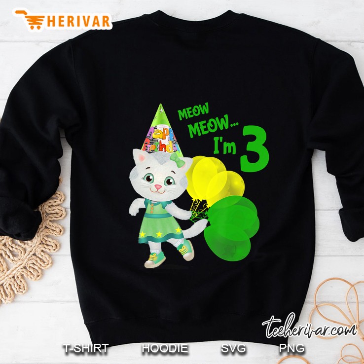 Vebyhogh - Katerina Kitty Cat 3 Yr Old Kid Birthday Sweatshirt
