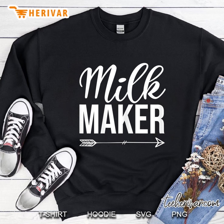 Womens Funny Milk Maker Breastfeeding Mom Gift Mommy Mama Sweatshirt