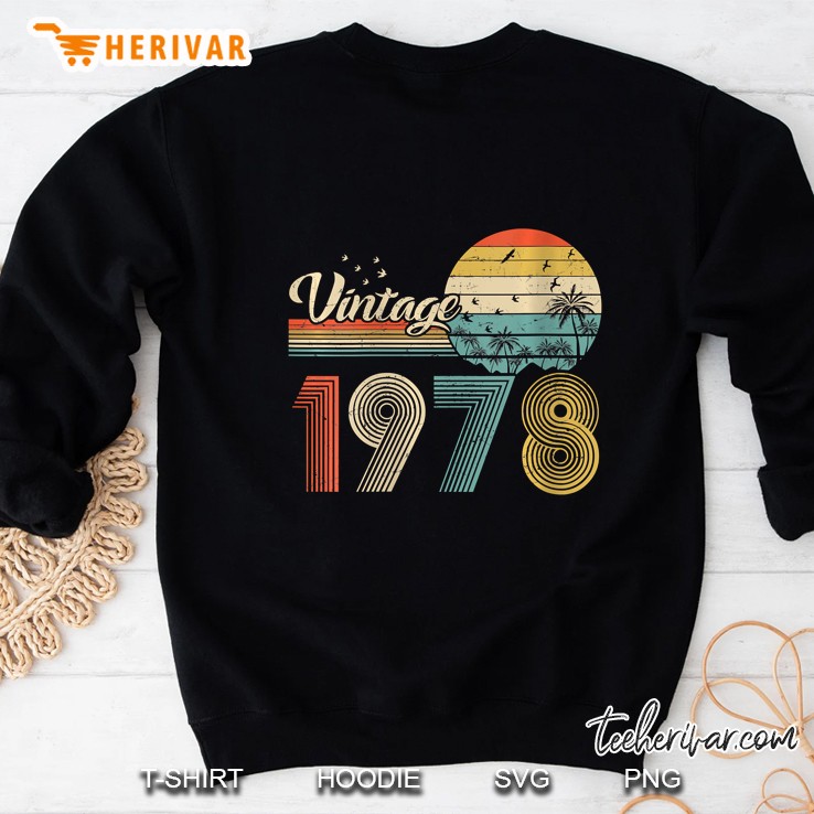 Womens Vintage 1978 Design 42 Years Old 42Nd Birthday For Men Women V-Neck Mugs