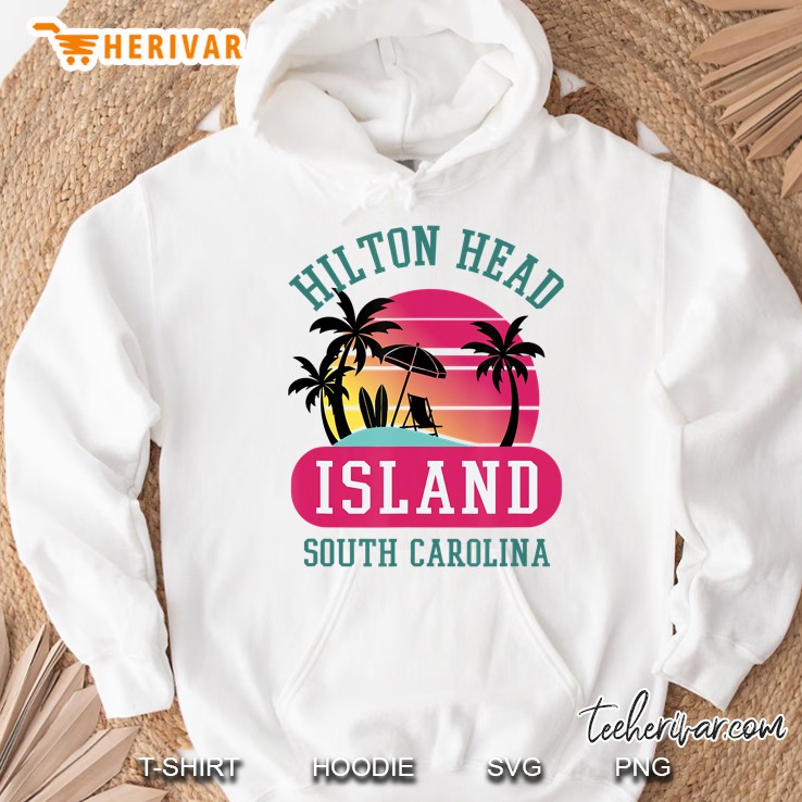 Retro Cool Hilton Head Island Sc Beach Souvenir Tshirt Hoodie