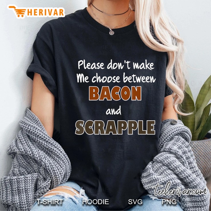 Bacon And Scrapple Lovers Ladies Tee