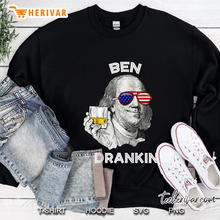 Benjamin Franklin American Flag Glasses 4Th Of July Art Tank Top Sweatshirt