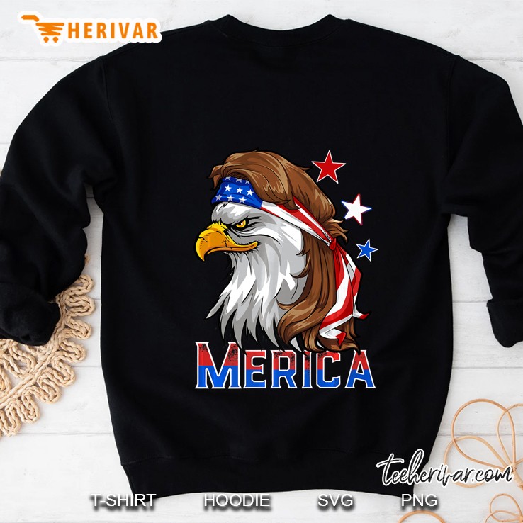 Eagle Mullet 4Th Of July American Flag Merica Sweatshirt